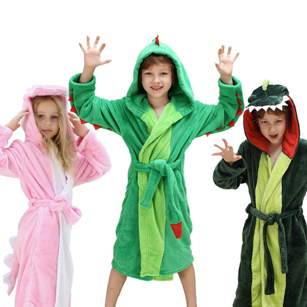 Amazon.com: Leveret Kids Robe Boys Girls Solid Hooded Fleece Sleep Robe  Bathrobe (3 Years, Grey): Clothing, Shoes & Jewelry